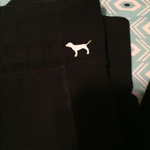 Black PINK Leggings with thigh pockets sz l